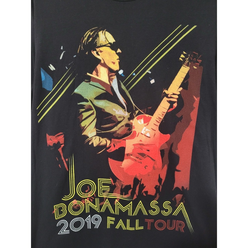 Joe Bonamassa T Shirt Mens L Black 2019 Fall Tour Concert Blue Rock Short Sleeve - Picture 3 of 8